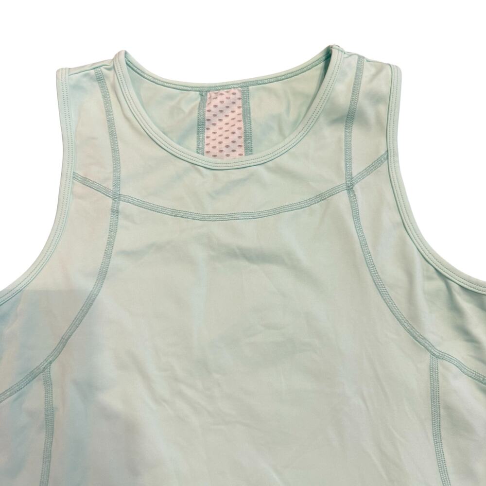 Lija Women’s mint green racer back tank, Size L - Picture 2 of 5